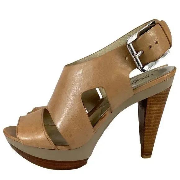 Michael Kors Carla platform sandal nude - 7.5 - Picture 4 of 16
